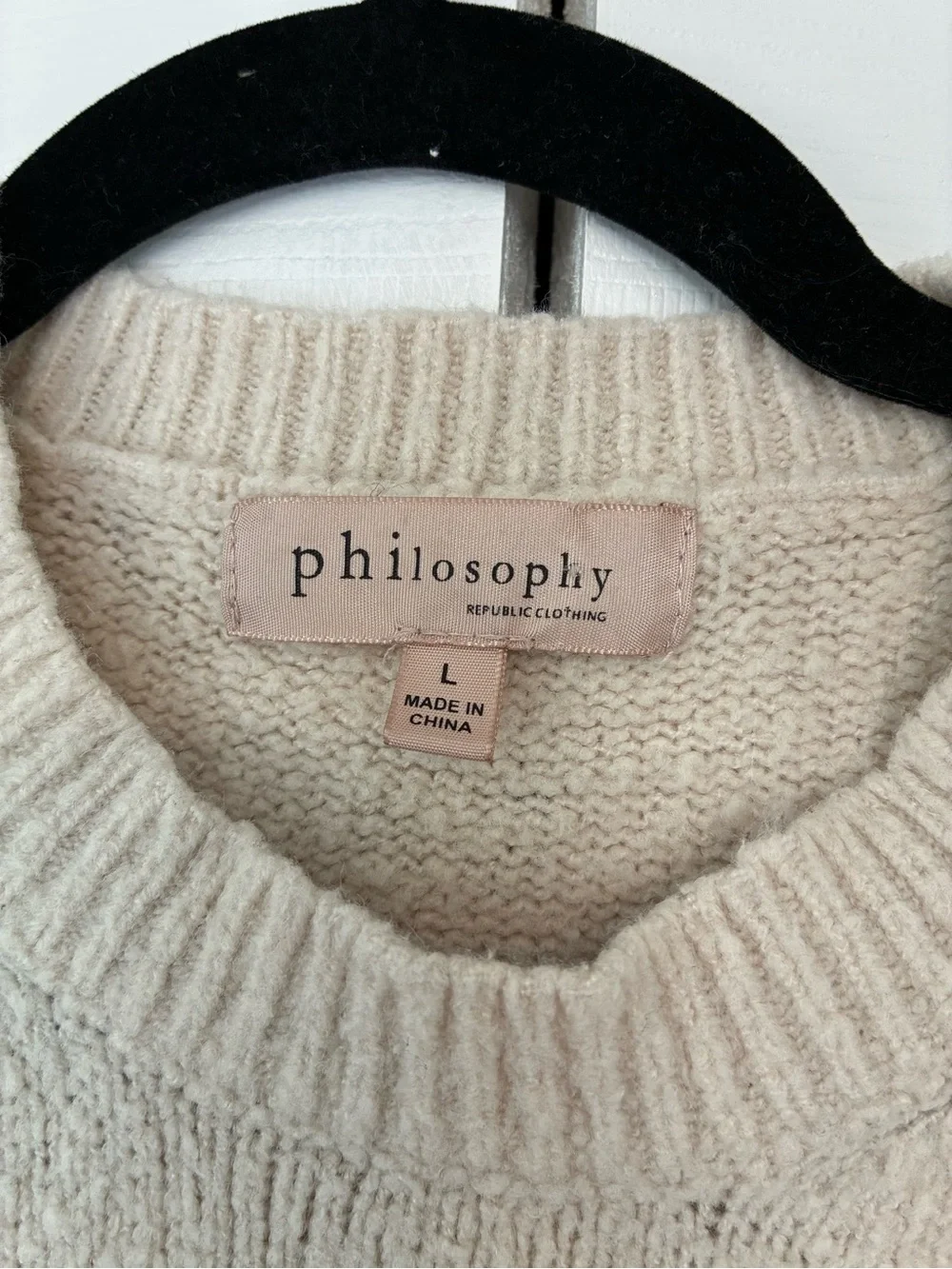 Beige Knit Sweater